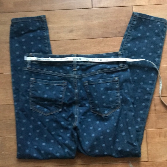 Ann Taylor loft 6 jeans, polka dot NWOT - Picture 7 of 10
